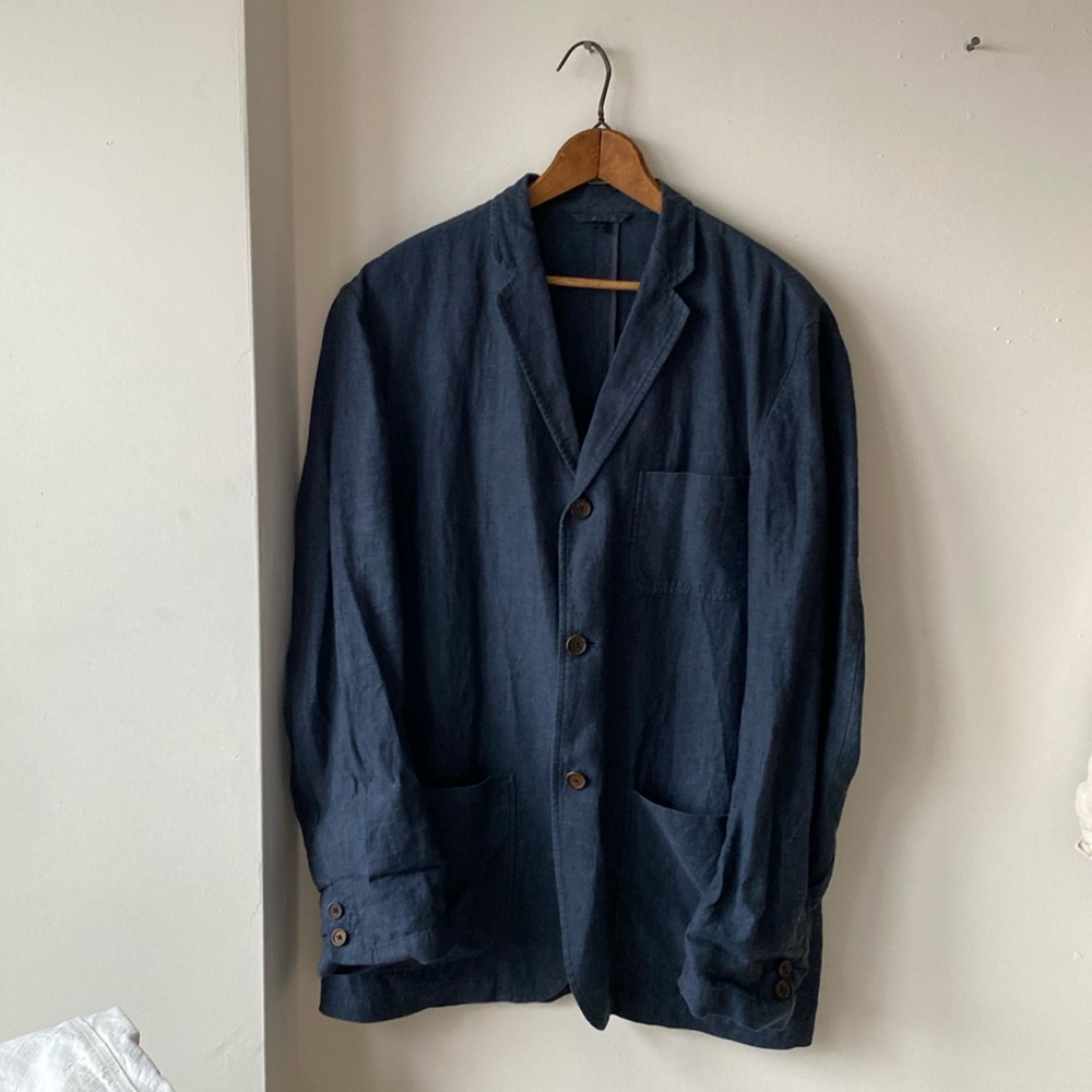 Muji linen blazer